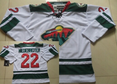 Minnesota Wild #22 Nino Niederreiter White Jersey