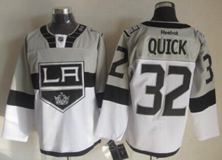 Los Angeles Kings #32 Jonathan Quick 2015 Stadium Series Gray/White Jersey