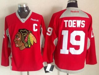 Chicago Blackhawks #19 Jonathan Toews 2014 Training Red Jersey