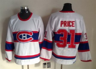 Montreal Canadiens #31 Carey Price White Throwback CCM Jersey