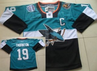 San Jose Sharks #19 Joe Thornton 2015 Stadium Series Blue/Black Jersey