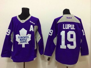 Toronto Maple Leafs #19 Joffrey Lupul 2014 Training Purple Jersey