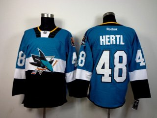 San Jose Sharks #48 Tomas Hertl 2015 Stadium Series Blue/Black Jersey