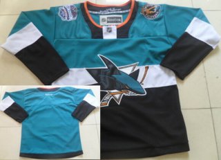 San Jose Sharks Blank 2015 Stadium Series Blue/Black Jersey