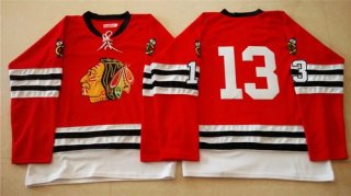 Chicago Blackhawks #13 Daniel Carcillo 1960-61 Red Vintage Jersey