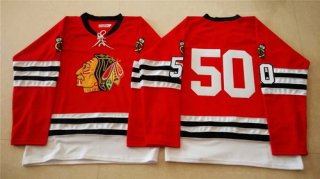 Chicago Blackhawks #50 Corey Crawford 1960-61 Red Vintage Jersey