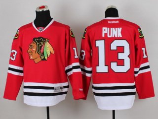 Chicago Blackhawks #13 CM Punk Red Jersey