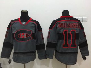 Montreal Canadiens #11 Brendan Gallagher Charcoal Gray Jersey