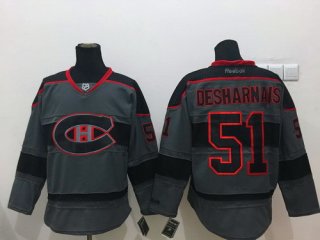 Montreal Canadiens #51 David Desharnais Charcoal Gray Jersey