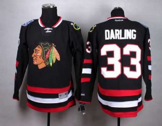 Chicago Blackhawks #33 Scott Darling 2014 Stadium Series Black Jersey