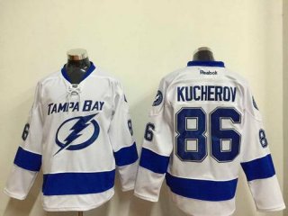 Men's Tampa Bay Lightning #86 Nikita Kucherov White Jersey