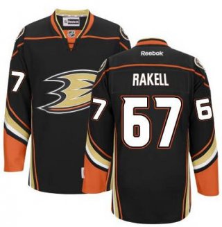 Men's Anaheim Ducks #67 Rickard Rakell Black Third Jersey