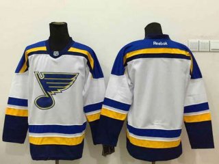 Men's St. Louis Blues Blank 2014 White Jersey