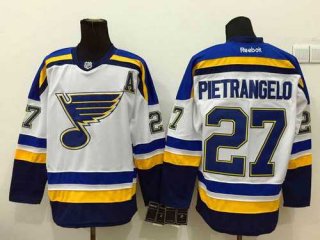 Men's St. Louis Blues #27 Alex Pietrangelo 2014 White Jersey