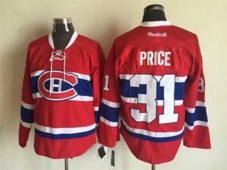 Men's Montreal Canadiens #31 Carey Price Reebok Red 2015-16 Home Premier NHL Jersey