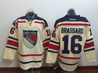 Men's New York Rangers #16 Derick Brassard Reebok Cream NHL Jersey