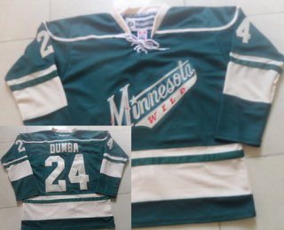 Men's Minnesota Wild #24 Matt Dumba Reebok Green Alternate Premier Jersey