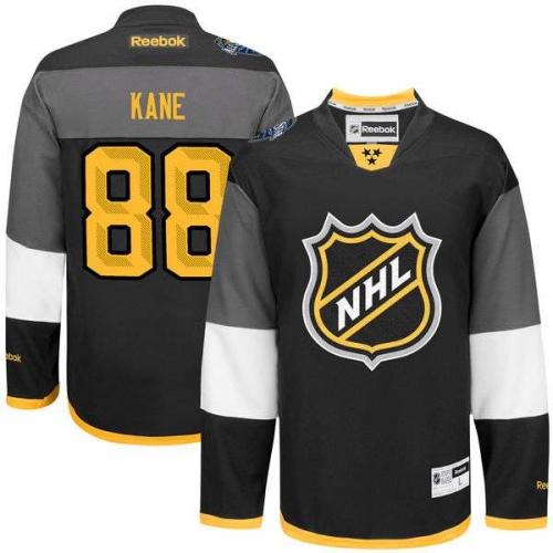 Men's NHL #88 Patrick Kane Reebok Black 2016 All-Star Premier Jersey