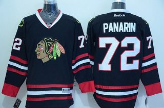 Men's Chicago Blackhawks #72 Artemi Panarin Reebok Black Hockey Jersey