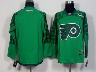 Men's Philadelphia Flyers Blank Green 2016 St. Patrick's Day Hockey Jersey