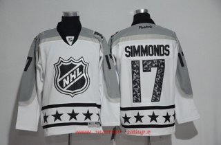 Men's Metropolitan Division Philadelphia Flyers #17 Wayne Simmonds Reebok White 2017 NHL All-Star Stitched Ice Hockey Jersey