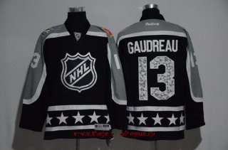 Men's Pacific Division Calgary Flames #13 Johnny Gaudreau Reebok Black 2017 NHL All-Star Stitched Ice Hockey Jersey