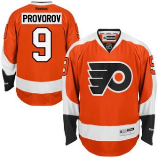 Men's Philadelphia Flyers #9 Ivan Provorov Reebok Orange Home Premier Jersey