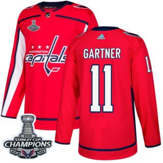 Adidas Washington Capitals #11 Mike Gartner Red Home Authentic Stanley Cup Final Champions Stitched NHL Jersey