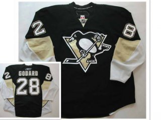 Pittsburgh Penguins #28 Eric Godard Black 2008-09 Jersey