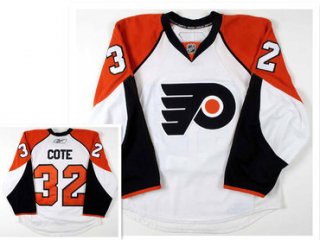 Philadelphia Flyers #32 Riley Cote White 2008-09 Jersey