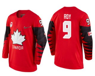 Men Canada Team #9 Derek Roy Red 2018 Winter Olympics Jersey