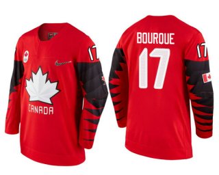 Men Canada Team #17 Rene Bourque Red 2018 Winter Olympics Jersey