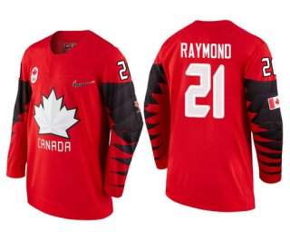 Men Canada Team #21 Mason Raymond Red 2018 Winter Olympics Jersey