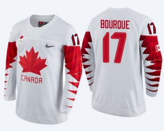 Men Canada Team #17 Rene Bourque White 2018 Winter Olympics Jersey