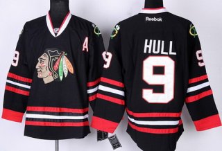 Chicago Blackhawks #9 Bobby Hull Black Jersey