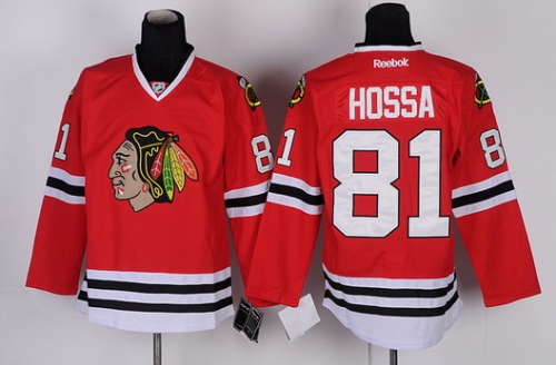 Chicago Blackhawks #81 Marian Hossa Red Jersey