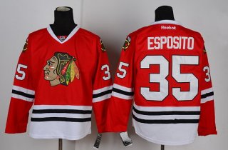 Chicago Blackhawks #35 Tony Esposito Red Jersey