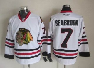 Chicago Blackhawks #7 Brent Seabrook White Jersey