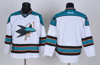 San Jose Sharks Blank White Jersey