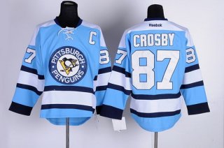 Pittsburgh Penguins #87 Sidney Crosby Light Blue Jersey