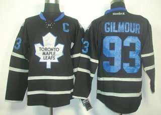 Toronto Maple Leafs #93 Doug Gilmour Black Ice Jersey