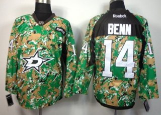 Dallas Stars #14 Jamie Benn 2014 Camo Jersey