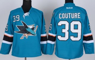 San Jose Sharks #39 Logan Couture 2014 Blue Jersey