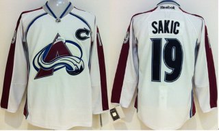 Colorado Avalanche #19 Joe Sakic White Jersey