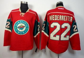 Minnesota Wild #22 Nino Niederreiter Red Jersey