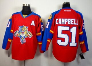 Florida Panthers #51 Brian Campbell Red Jersey