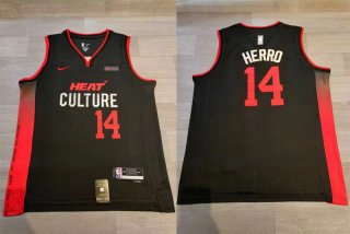 Miami 14 Tyler Herro Black Nike 2023-24 City Edition Swingman Jersey