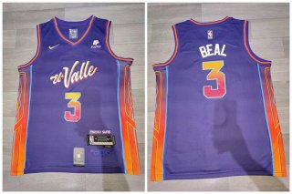 Suns 3 Bradley Beal Purple Nike 2023-24 City Edition Swingman Jersey