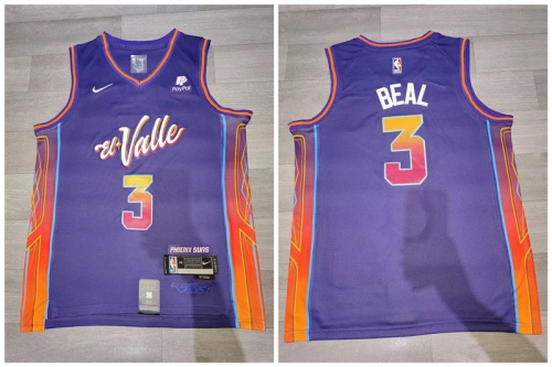 Suns 3 Bradley Beal Purple Nike 2023-24 City Edition Swingman Jersey