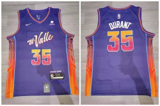 Suns 35 Kevin Durant Purple Nike 2023-24 City Edition Swingman Jersey